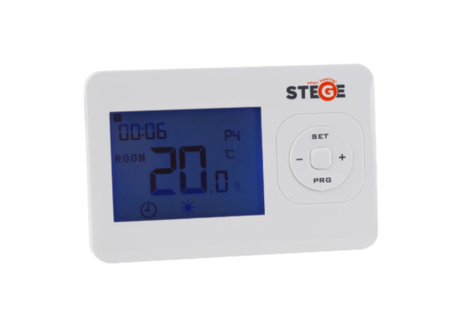 Termostat programabil, Wireless, LCD, iluminare LED, Stege WT200 RF