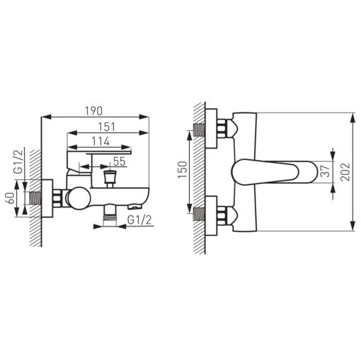 Pachet Ferro Black - coloana dus cu para fixa si mobila, baterie cada, baterie lavoar - imagine 5