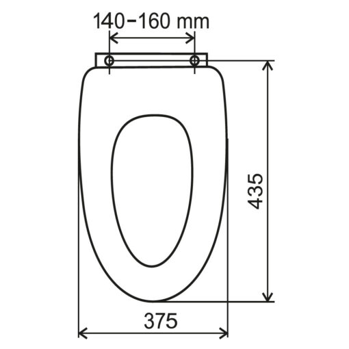 Capac WC Novaservis FERRO, soft-close, plastic, Alb - imagine 2