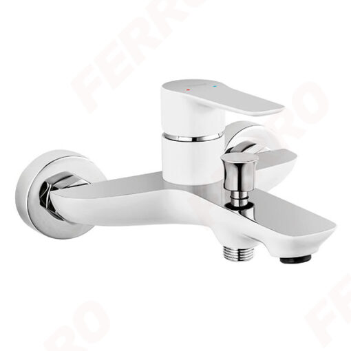 Baterie cada-dus ADORE WHITE-CHROME FERRO