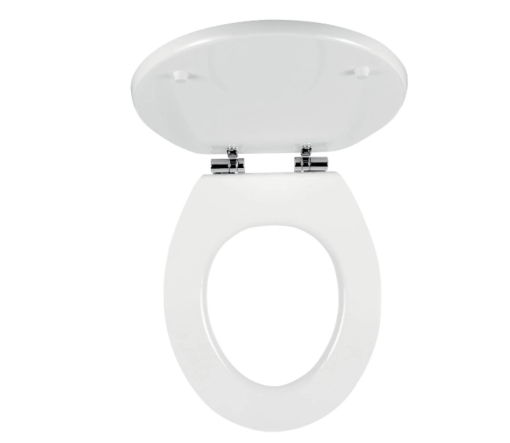 Capac WC Ferro, inchidere lenta, MDF, 44x37cm, decor pisica - imagine 3