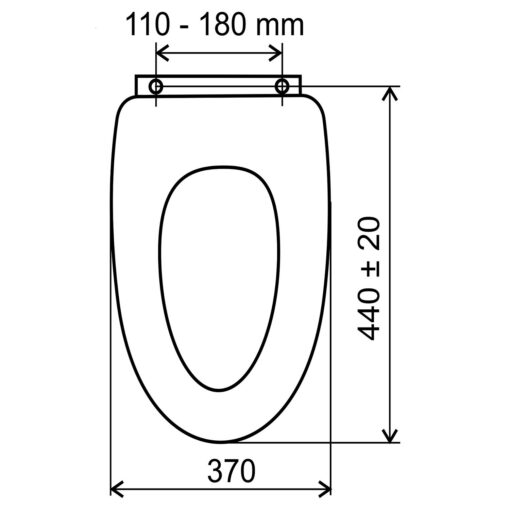 Capac WC Ferro, inchidere lenta, MDF, 44x37cm, decor pisica - imagine 2