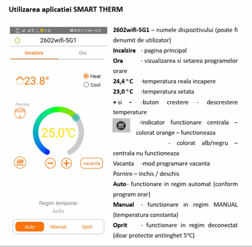 Termostat WiFi control ambient N20 HEIZTECH - imagine 4