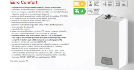 Centrala termica in condensare Termet Euro Comfort 25/30, 24 kw - imagine 5