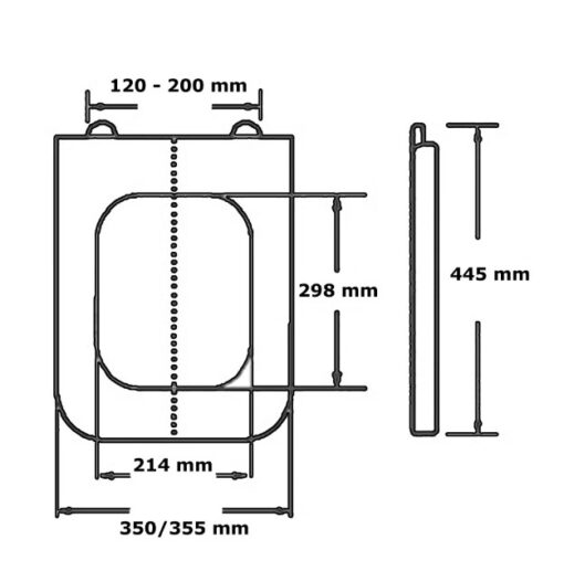 Capac WC Slim, Dreptunghiular Easy Off si Soft Closing, Duroplast - imagine 6