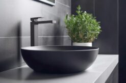 Baterie lavoar inalta Valvex Gun Metal