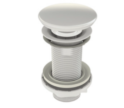 Ventil click-clack ceramic alb, fara prea plin WIRQUIN