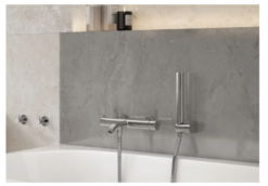 Alternative view of Baterie perete cada-dus, cu accesorii Ferro Ciriculus Gun Metal