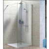Paravan perete de dus fix Walk-In 100x190 cm sticla transparenta clara de 8mm si profil cromat